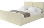 POLSTERBETT mit Bettkasten, Fu&szlig;teil und Lattenrost, Boxbett ohne Matratze -...