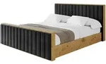 POLSTERBETT mit Bettkasten, Fu&szlig;teil und Lattenrost, Boxbett ohne Matratze -...