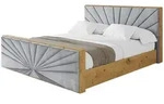 POLSTERBETT mit Bettkasten, Fu&szlig;teil und Lattenrost, Boxbett ohne Matratze -...