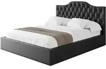 POLSTERBETT mit Bettkasten und Lattenrost, Bett mit Matratze H3/H4 - FALIO...