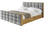 POLSTERBETT mit Bettkasten, Fu&szlig;teil und Lattenrost, Boxbett ohne Matratze -...
