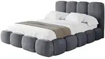 POLSTERBETT mit Bettkasten und Lattenrost, Bett mit Matratze H3/H4 - KALA...