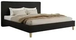 POLSTERBETT LUMARO CLASSIC 140/200 - Schwarz Kunstleder - Matratze Multipocket