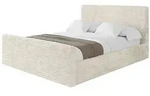 POLSTERBETT mit Bettkasten, Fu&szlig;teil und Lattenrost, Boxbett ohne Matratze -...