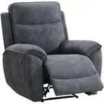RELAXSESSEL Dolce, Fernsehsessel mit Relaxfunktion, 98 cm, Dunkelgrau, Velours