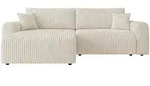 ECKSCHLAFSOFA Floryn L Cord Bis