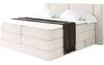 BOXSPRINGBETT mit Matratze H3/H4 - EVON KING - 140x200 cm Beige