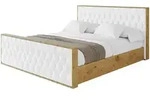 POLSTERBETT mit Bettkasten, Fu&szlig;teil und Lattenrost, Boxbett mit Matratze H3/H4...