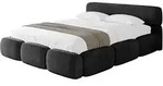 POLSTERBETT mit Bettkasten und Lattenrost, Boxbett ohne Matratze - ELVA-v1...
