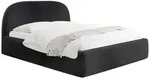 POLSTERBETT Puro mit Bettkasten, Schwarz Samt 160 x 200 cm &ndash; mit Metall-Lattenrost