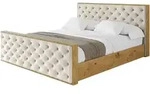 POLSTERBETT mit Bettkasten, Fu&szlig;teil und Lattenrost, Boxbett mit Matratze H3/H4...
