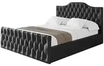 POLSTERBETT mit Bettkasten, Fu&szlig;teil und Lattenrost, Boxbett mit Matratze H3/H4...