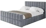 POLSTERBETT mit Bettkasten, Fu&szlig;teil und Lattenrost, Boxbett mit Matratze H3/H4...