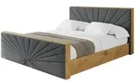 POLSTERBETT mit Bettkasten, Fu&szlig;teil und Lattenrost, Boxbett ohne Matratze -...