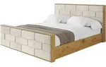 POLSTERBETT mit Bettkasten, Fu&szlig;teil und Lattenrost, Boxbett ohne Matratze -...