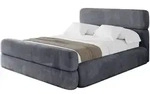 POLSTERBETT mit Bettkasten, Fu&szlig;teil und Lattenrost, Boxbett ohne Matratze -...