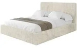POLSTERBETT mit Bettkasten und Lattenrost, Bett mit Matratze H3/H4 - ALOVA-V1...
