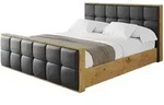 POLSTERBETT mit Bettkasten, Fu&szlig;teil und Lattenrost, Bett mit Matratze H3/H4 -