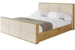 POLSTERBETT mit Bettkasten, Fu&szlig;teil und Lattenrost, Boxbett mit Matratze H3/H4...