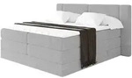 BOXSPRINGBETT mit Matratze H3/H4 - EVON KING - 200x200 cm Grau