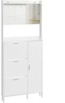 SCHUHSCHRANK mit Spiegel und Pegboard FSR233-W