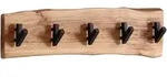WANDGARDEROBE Akazie Massivholz Metall Modern 60x17x9 cm