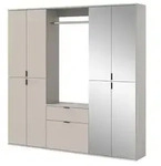 GARDEROBEN-SET Kaschmir 183 x 193 cm, Garderobenschrank mit Spiegel