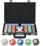 POKERKOFFER mit 400 Chips 11,5 Gramm 2 Kartendecks 5 W&uuml;rfeln