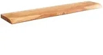 WANDREGAL Massivholz Baumkante Landhausstil, Akazie 115x25x4 cm