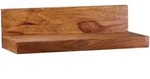 WANDREGAL MUMBAI Massivholz H&auml;ngend Landhausstil, Dunkelbraun 60x23x17 cm
