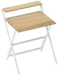 SCHREIBTISCH Stahl MDF Naturholz