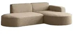 ECKSOFA Hana L-Form 3-Sitzer Ecke Rechts, Boucle, Dunkelbeige 241/73/168 cm