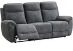 3-SITZER-RELAXSOFA Dolce, mit Relaxfunktion, 215 cm, Dunkelgrau, Velours