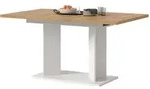 ESSTISCH Eiche Artisan, wei&szlig; 150 - 190 x 90 cm, K&uuml;chentisch ausziehbar