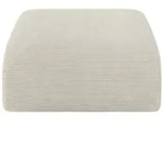 POUF MIRA-PUF 91x89x40 Creme cm Cord Modular Sitzhocker