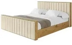 POLSTERBETT mit Bettkasten, Fu&szlig;teil und Lattenrost, Boxbett ohne Matratze -...