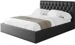 POLSTERBETT mit Bettkasten und Lattenrost, Boxbett ohne Matratze - RENO 120x200