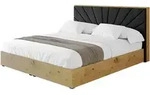 POLSTERBETT mit Bettkasten und Lattenrost, Bett mit Matratze H3/H4 - ENZO6...