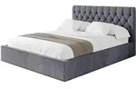 POLSTERBETT mit Bettkasten und Lattenrost, Bett mit Matratze H3/H4 - RENO...