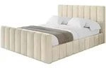 POLSTERBETT mit Bettkasten, Fu&szlig;teil und Lattenrost, Boxbett ohne Matratze -...
