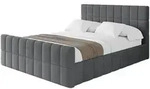 POLSTERBETT mit Bettkasten, Fu&szlig;teil und Lattenrost, Boxbett mit Matratze H3/H4...