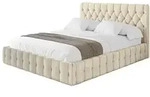 POLSTERBETT mit Bettkasten und Lattenrost, Boxbett ohne Matratze - LARO 160x200...