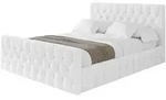 POLSTERBETT mit Bettkasten, Fu&szlig;teil und Lattenrost, Boxbett ohne Matratze -...
