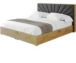 POLSTERBETT mit Bettkasten und Lattenrost, Bett mit Matratze H3/H4 - ENZO6...