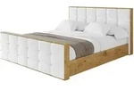 POLSTERBETT mit Bettkasten, Fu&szlig;teil und Lattenrost, Boxbett mit Matratze H3/H4...