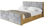 POLSTERBETT mit Bettkasten, Fu&szlig;teil und Lattenrost, Boxbett ohne Matratze -...