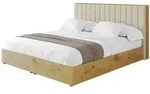 POLSTERBETT mit Bettkasten und Lattenrost, Bett mit Matratze H3/H4 - ENZO4...