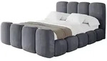 POLSTERBETT mit Bettkasten, Fu&szlig;teil und Lattenrost, Bett mit Matratze H3/H4 -...