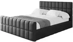 POLSTERBETT mit Bettkasten, Fu&szlig;teil und Lattenrost, Boxbett mit Matratze H3/H4...