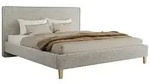 POLSTERBETT LUMARO CLASSIC 180/200 - Hellgrau Stukture - Matratze Pocket